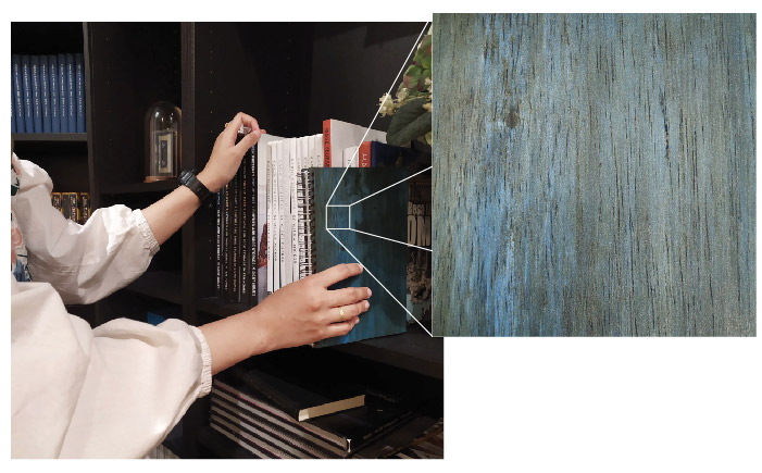 Blue Moss Wood Notebook Blue Moss Wood Notebook