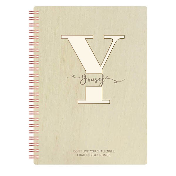 Custom Notebooks With Monogram Letter Y