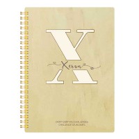 Custom Notebooks With Monogram Letter X