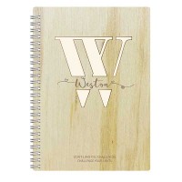 Custom Notebooks With Monogram Letter W