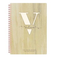 Custom Notebooks With Monogram Letter V