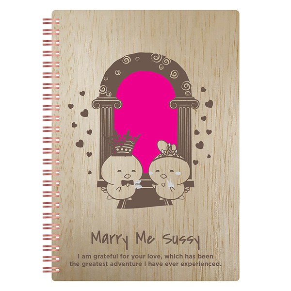 Marry Me Custom Wedding Notebook
