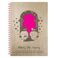 Marry Me Custom Wedding Notebook - Marry Me Custom Wedding Notebook