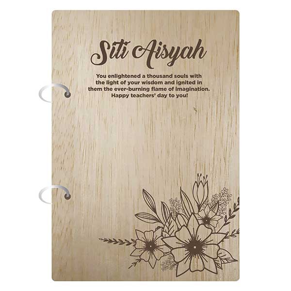 Teacher Appreciation Book With Jasmine Flower 