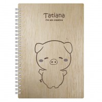 Pig Zodiac Sign Journal Notebook