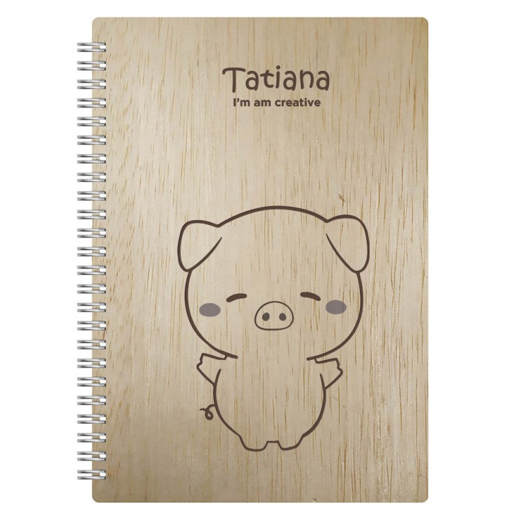Pig Zodiac Sign Journal Notebook