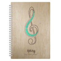 Music Notebook With Personalised Name