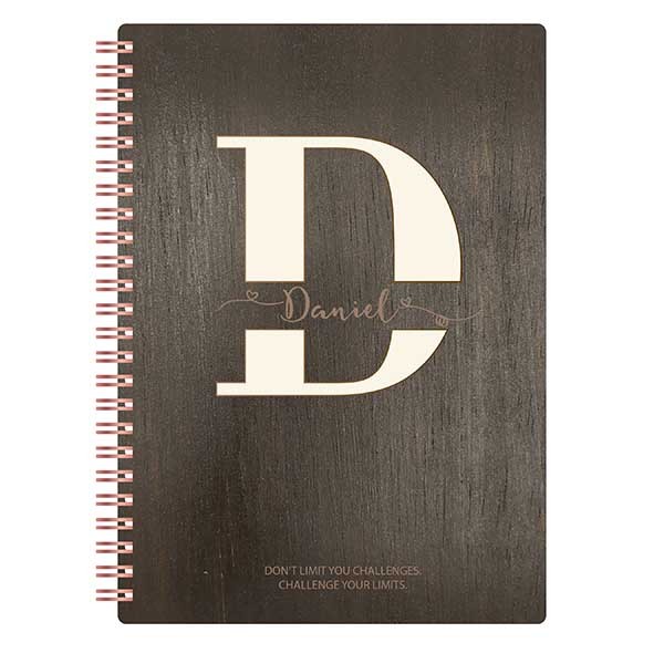 Custom Notebooks With Monogram Letter D