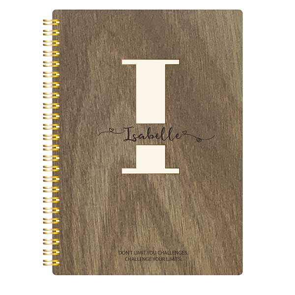 Custom Notebooks With Monogram Letter I