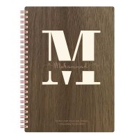Custom Notebooks With Monogram Letter M