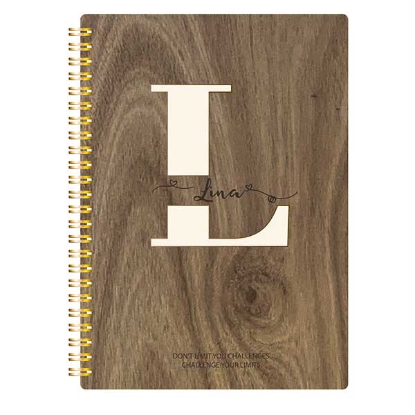 Custom Notebooks With Monogram Letter L