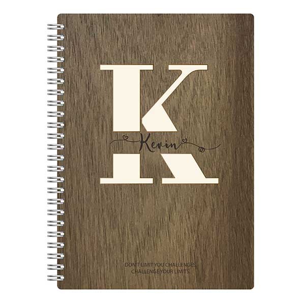 Custom Notebooks With Monogram Letter K