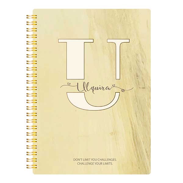 Custom Notebooks With Monogram Letter U