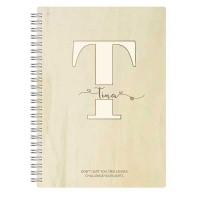 Custom Notebooks With Monogram Letter T