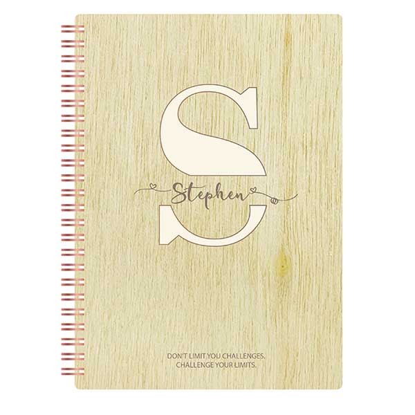 Custom Notebooks With Monogram Letter S