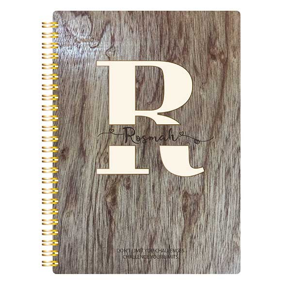 Custom Notebooks With Monogram Letter R