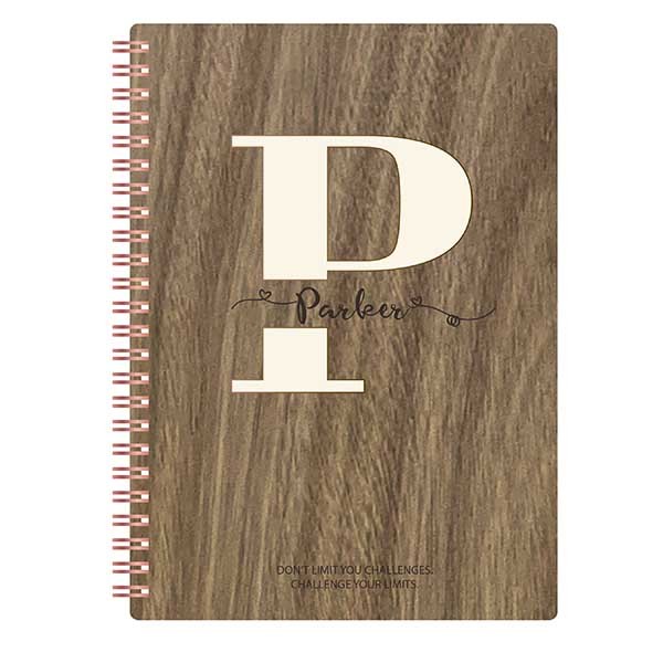 Custom Notebooks With Monogram Letter P